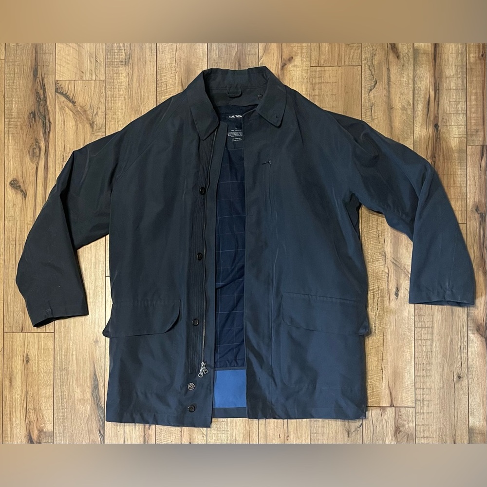 Nautica Trench Coat Lined Jacket